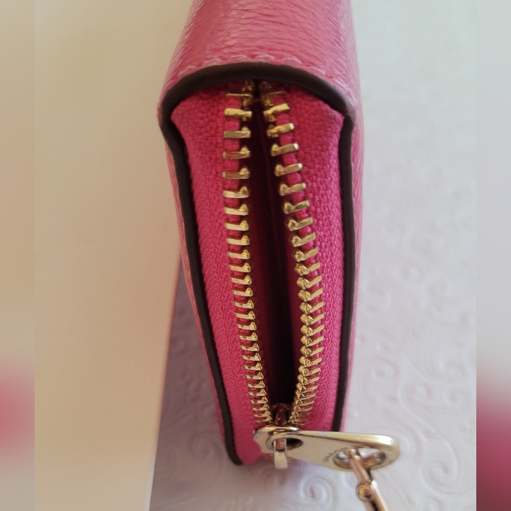 Coach Pink Accodian Wallet Wristlet - Picture 16 of 16